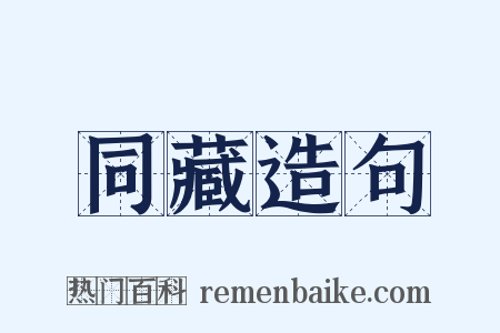 同藏造句是什么意思的图片